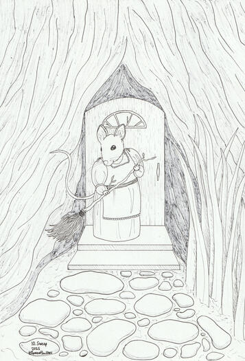 Inktober 2025, Day 10: Sweep Inktober 2025, Day 10: Sweep