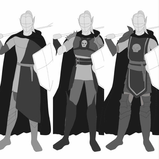 Drow clothing options
