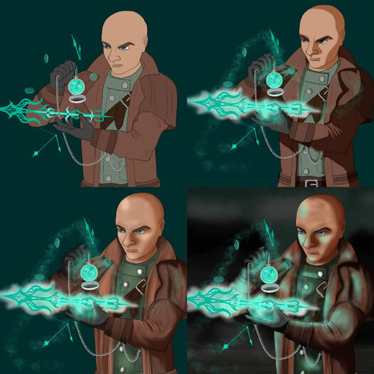 Warlock shading process Warlock shading process