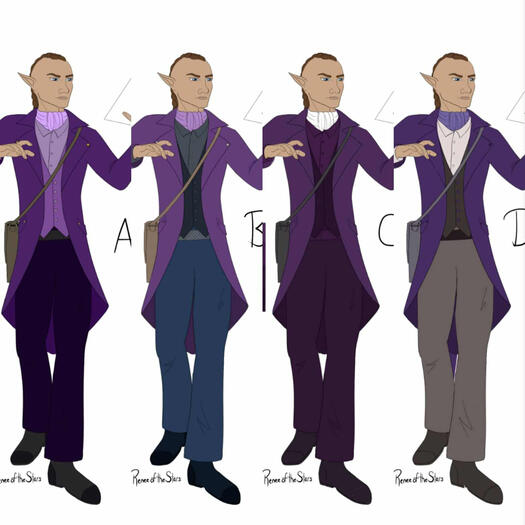 Wizard clothing color options