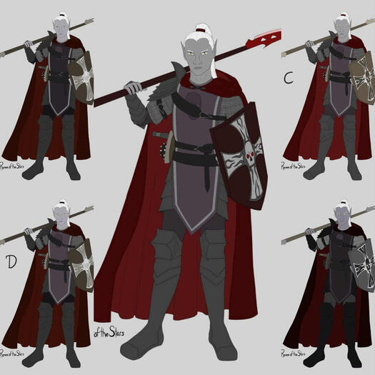 Drow clothing colors
