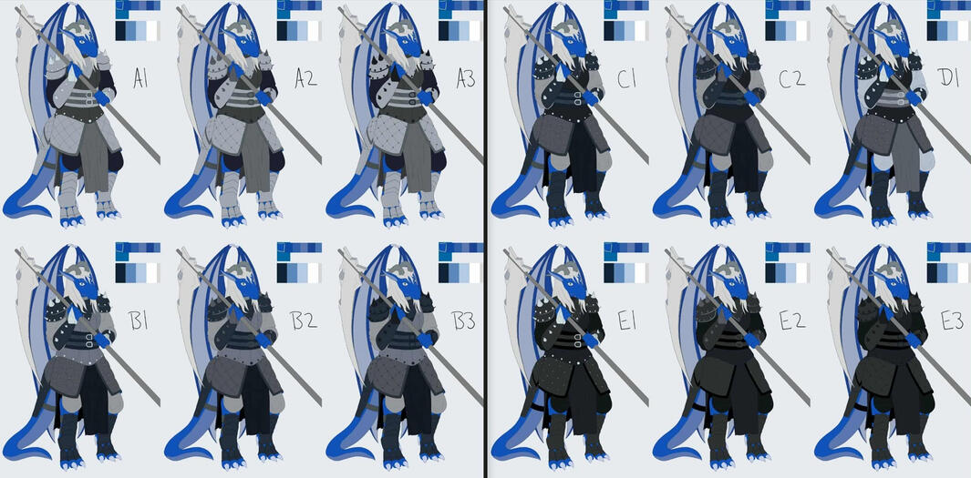 Color options for Dragonborn cleric